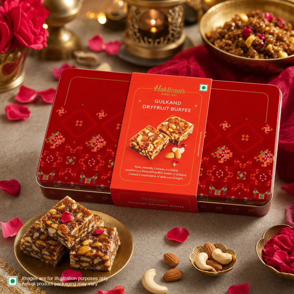Gulkand Dryfruit Burfee