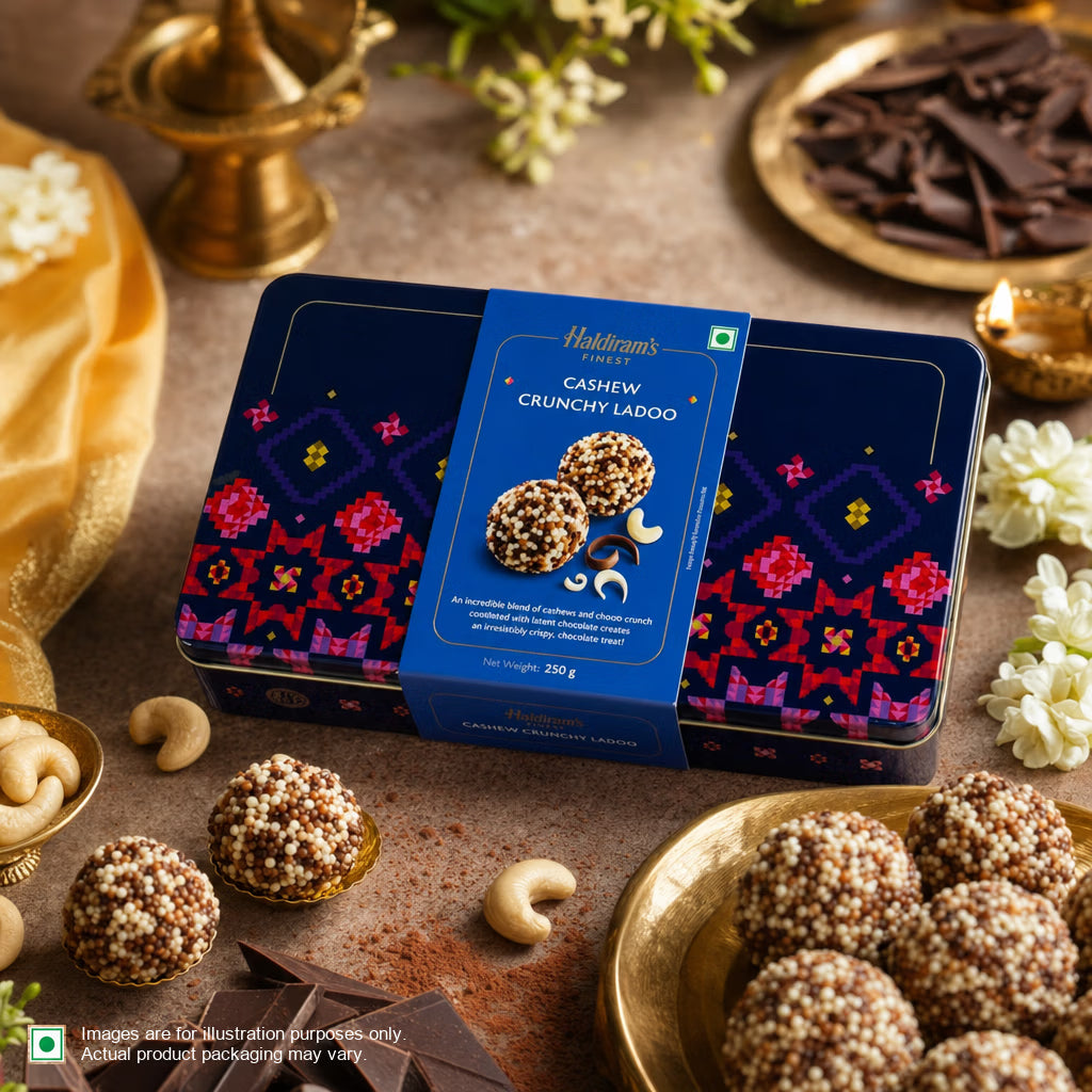 Cashew Crunchy Chocolate Ladoo