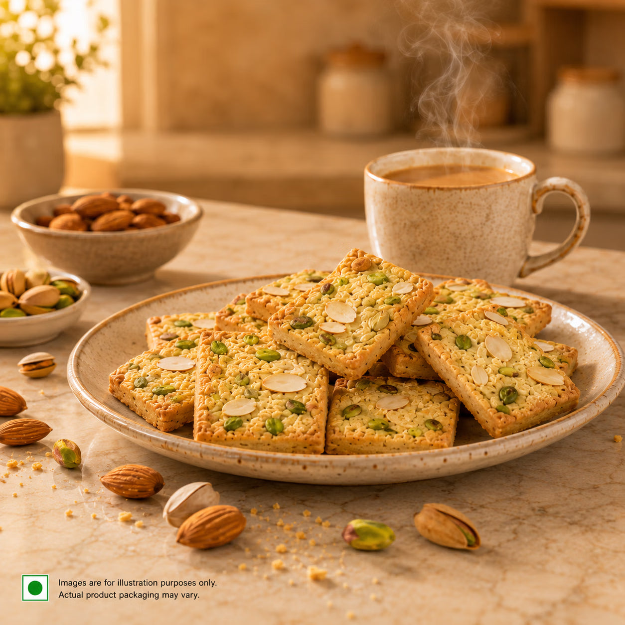 Badam Pista Cookies