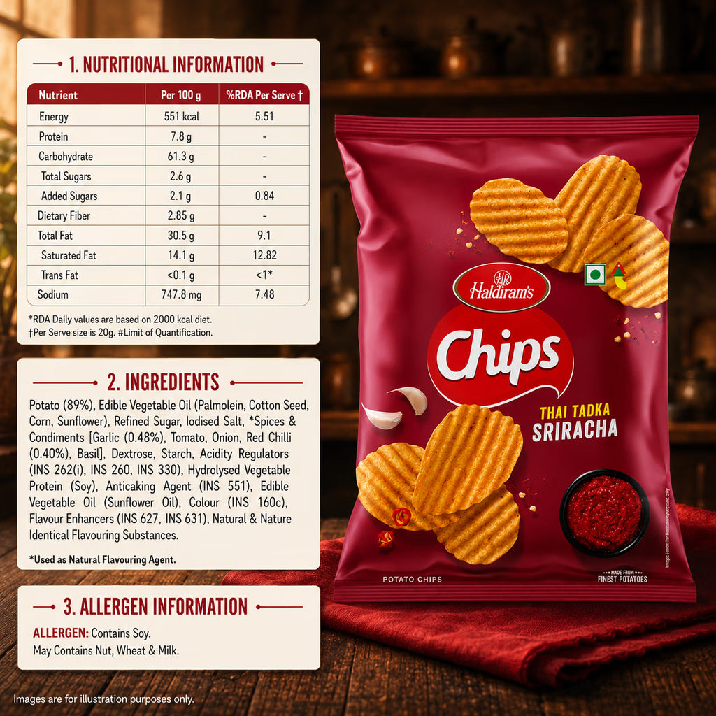 Thai Tadka Sriracha Potato Chips