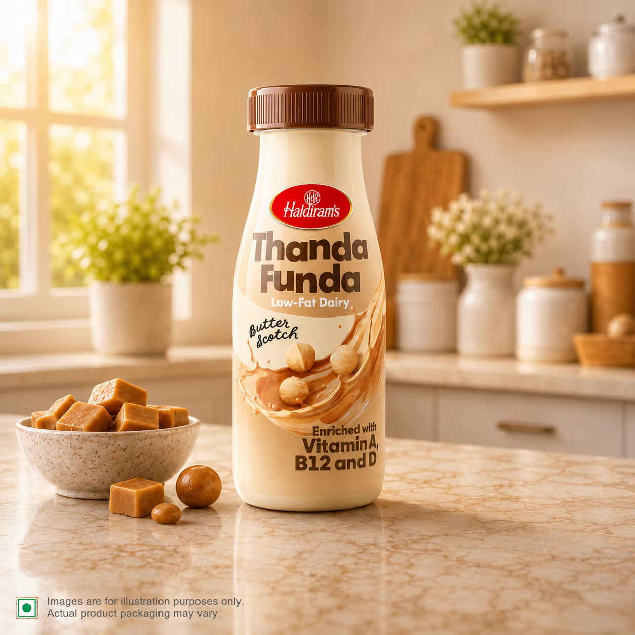 Thanda Funda - Butter Scotch Flavour Milk (175ml)